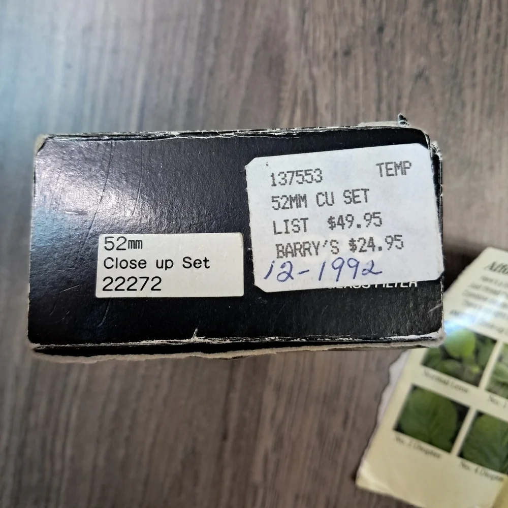 52mm CPC Close Up Set Optical Glass Filters Made in Japan 22272